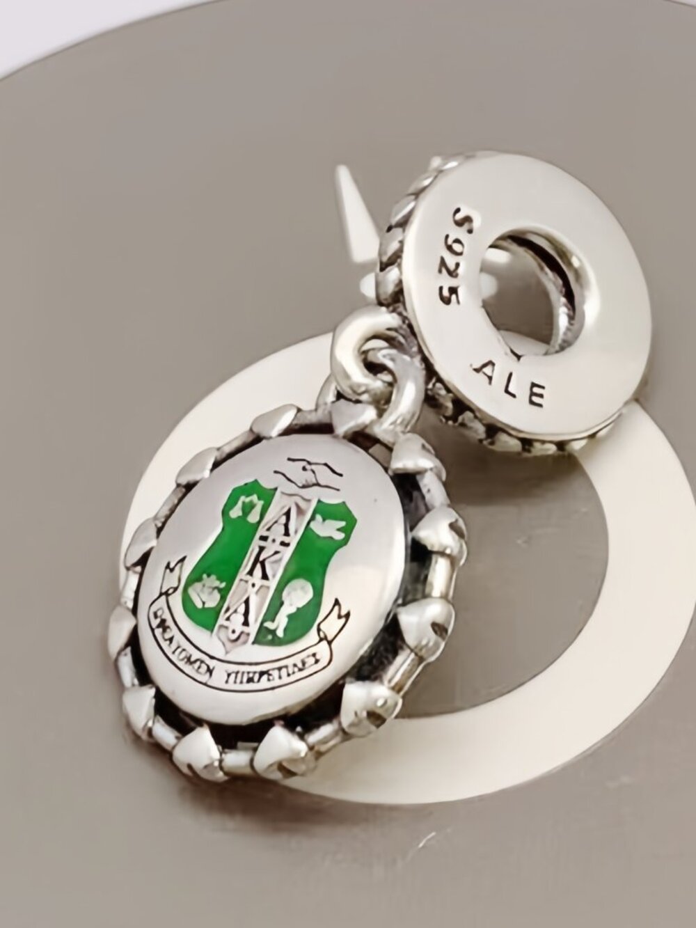 Pandora AKA Charm Alpha Kappa Alpha Sorority Pendant Charm